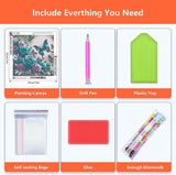 Axquilon Butterfly Diamond Art Kits for Adults - Rose Diamond Painting Kits for Adults Beginner, DIY 5D Full Drill Gem Art for Home Wall Decor 14x14 inch Axquilon