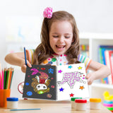 Art & Craft Activity,Foil Craft Princess DIY Fun Art Kits,No Mess Creative Foil Art Kits Set Drawing Game for Kids,Birthday Gifts Crafts Supplies Travel Toys for Girls Boys Ages 4 5 6 7 8 9 Year Old Jectivs