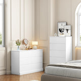 Seeday White Dresser, 6 Drawer Dressers for Bedroom, Modern Wooden Closet Dresser for Living Room, Entryway, or Hallway, White Seeday