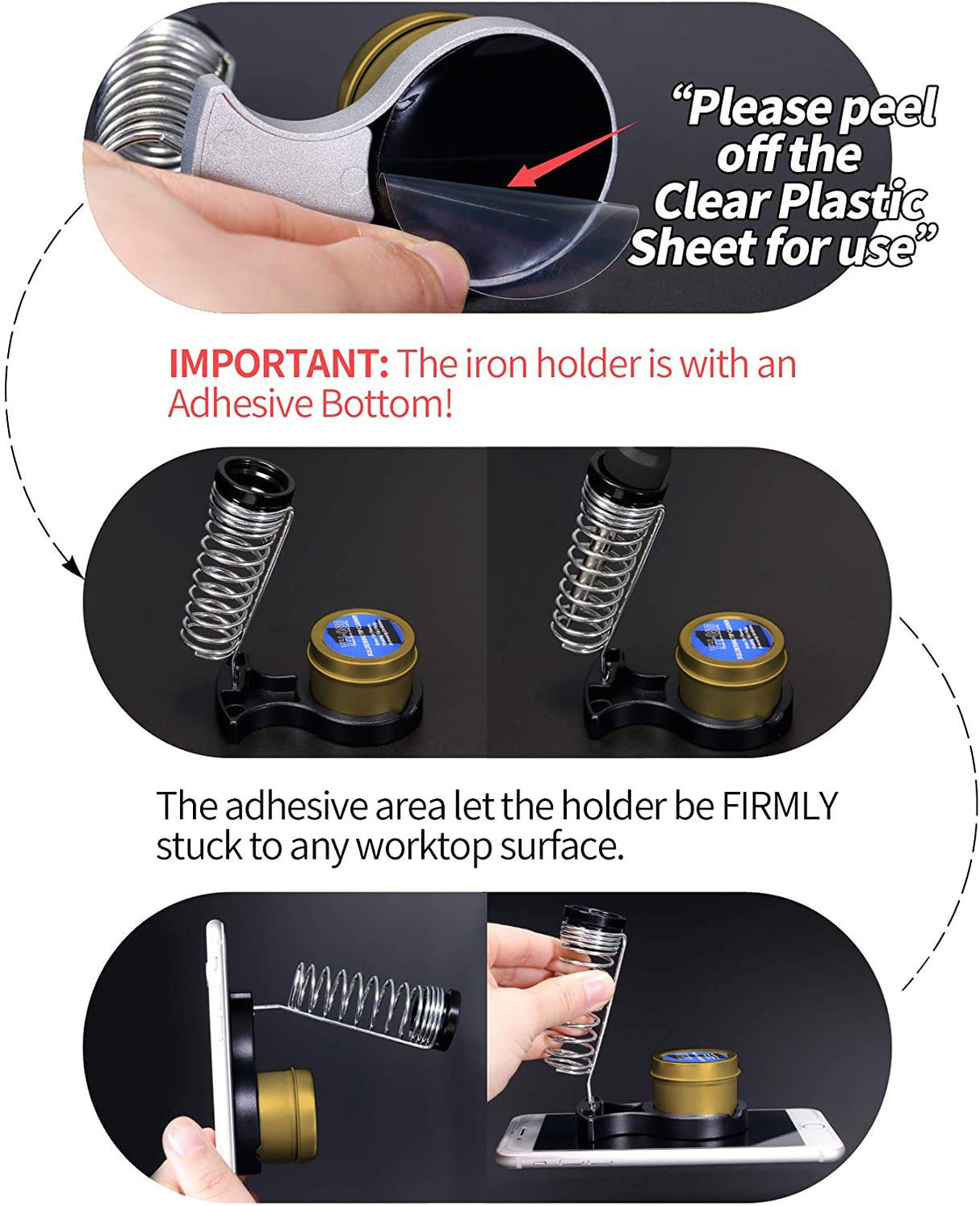 YIHUA 947-V Soldering Iron Kit with 3 LED Lights, Temperature Control, 5 Premium Solder Tips, Desoldering Pump, Indicator & ON/OFF Switch-60 Watts Soldering Iron, Solder Wire, Tip Cleaner, and more. YIHUA