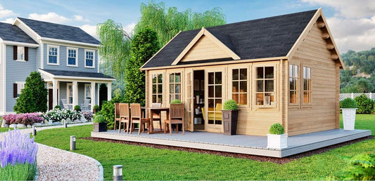 Allwood Spruce Claudia | 209 SQF Cabin Kit, Garden House - WoodArtSupply