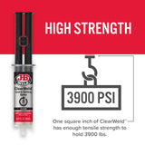 J-B Weld Clear 5 Minute Epoxy, 14ml, Static Mixer, 2 Pack, ClearWeld 14ml, 50114H-2 J-B Weld