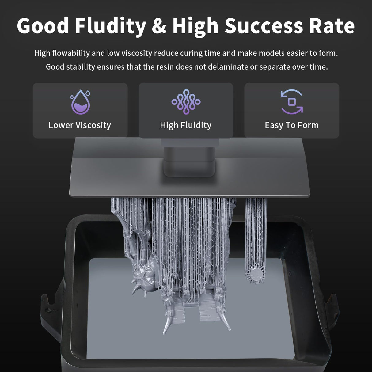 GEEETECH ABS-Like 3D Printer Resin, 405nm UV-Curing Photopolymer Resin, Strength and Toughness, High Precision, Low Viscosity, Low Odor, Compatible with LCD DLP Resin 3D Printers, Skin Colour 1kg Geeetech