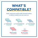 Sealy - Memory Foam Bed in a Box – 6 Inch, Low Profile, Medium Feel, Full Size, CertiPur-US Certified, White SEALY