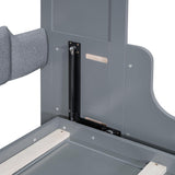 Merax Queen Size Murphy Bed, Wooden Queen Murphy Bed Wall Bed with Cushion, for Home Office or Small Room, Gray Merax