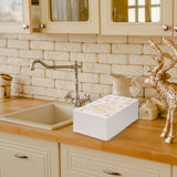 Whaline 80Pcs Christmas Guest Napkins Gold Foil 3 Ply Disposable Paper Pack Xmas Tree Snowflake Pattern Dinner Hand Towel Napkin for Xmas Party Winter Holiday Wedding Birthday Table Decorations Whaline