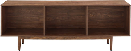Crosley Furniture Liam Large Vinyl Record Storage TV Stand and Entertainment Center, Media Console, Walnut Crosley Furniture