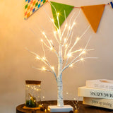 Vanthylit Lighted Birch Tree Battery Powered Tabletop Tree Decorations for Home Mantle Party Christmas Decorations (22 Inch) Vanthylit