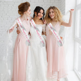 PAMASE Blank White Satin Sash - DIY Senior Bride Pageant Sashes with Safety Pins, Slogan Blessing Accessory for Birthdays, Weddings, Hen Parties 3 Pcs PAMASE