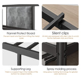 SogesSleep Bunk Beds Twin Over Full Size, Heavy Duty Metal Bunk Bed Frame with Flannel Board for Teens and Adults, for Spaces-Saving, Smooth Rounded Edges, Noise Free & Easy Assembly, Black SogesSleep