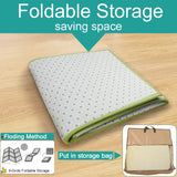 Nisorpa 71'' x 71'' Japanese Tatami Mat Igusa Tatami Mattress 0.47'' Thick Japanese Floor Mattress Rattan Non-Slip Breathable Memory Foam Area Rug Tatami Rug Mat Bedroom Sleeping Crawling Mat, Green Nisorpa