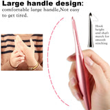 Svartur Interchangeable Crochet Hook Set with 12 Hooks – Ergonomic Crochet Hooks Large Handle, US Sizes E-4 to N-15 (3mm–10mm), Smooth & Lightweight, Crochet Kit with Storage Case, Pink Svartur