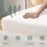 BreezeRest Twin Mattress 6 Inch Memory Foam Mattress Bed in a Box,Medium Firm Cooling Gel Green Tea Twin Size Mattress with Breathable Soft Fabric Cover CertiPUR-US colchones Twin Pressure Relief BreezeRest