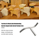 Vkinman Curved Lathe Tool Rest 1 Inch Diameter Post for Woodworking Wood Turning Lathe Turning Tool DIY Lathe Accessories Vkinman