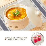 DACHUI Placemats Set of 6, Soft & Elegant Woven Vinyl Place Mats, Water Resistant, Heat Resistant, Washable, Durable Table Mats (Blue Stripes) DACHUI