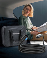 32A EV Charger Extension Cord for Tesla Charger, 21ft EV Extension Cable for Level 1/2 Tesla Home Chargers/Tesla Wall connectors, Max 240V 7.68kW NACS Extension Cable for Tesla Y/X/3/S/Cyber-truck SEGUMA