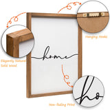 Heiple Set of 3 Framed Farmhouse Home Sweet Home Sign 11"x14" Above Bed Wall Decor for Bedroom Decor and Living Room Wall Art Wood Signs (Brown, 11''x14) Heiple