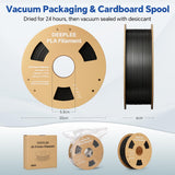 DEEPLEE PLA 1.75mm 3D Printer Filament, Dimensional Accuracy +/- 0.02mm, Neatly Wound, No Clogging, Vacuum Package, Fits for Most FDM 3D Printers, Cardboard Spool 1kg White Deeplee