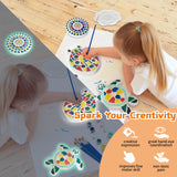 EggSun 8Pcs Stepping Stones Painting Craft Kit for Kids 4 8 6, DIY Garden Stones Outdoor Paint Your Own Ceramic Unicorn Arts and Crafts for Boys Girls Ages 4 7 9 10 12 Birthday Gifts EggSun