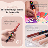 KsopiaVobs Skin Tones Art Markers, Acrylic Paint Pens Skin Colors Paint Markers for Wood,Glass,Fabric,Rocks Painting,Illustration Sketching, Extra Fine Tip (Set of 12,Brush Tip) KsopiaVobs