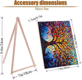 VIGEGU Tree of Life Paint by Numbers Kit for Adults with Framed - Paint by Number with Wooden Easel DIY Nice Box Acrylic Oil Painting,for Wall Decor 8x12inch VIGEGU