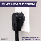 Iron Forge Cable 4 Prong Dryer Cord 10 ft, 10/4 NEMA 14-30 Plug 30 Amp for Dryer & EV with Ring Terminals, 10 Gauge Appliance Power Cord 4 Prong 125V/250V - ETL Certified IRON FORGE CABLE