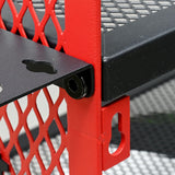 AZBESTPRO Power Tool Organizer Wall Mount Heavy Duty, 3 Tier 4 Drill Holder 17 Inch, Tool Holder and Storage Rack for Garage Organization (Red) AZBESTPRO