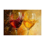 YDVZYWBL Wine Glasses Splash Diamond Art Painting Art Kits 5D DIY Diamond Art Kits Home Wall Decor 8"x12" YDVZYWBL