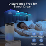 Air Purifiers for Home Large Room Up to 1500ft² with Aromatherapy, DBFIT H13 HEPA Air Purifier Air Cleaner for Smoke Pollen Dust Pet Hair Dander Odor, Portable Air Purifier with Timer (White) DBFIT