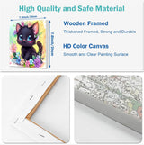 YarnWhimsy 4 Pack Paint by Numbers Kit for Kids with Frame- Animals Paint by Numbers for Kids Ages 4 8 12, Easy Owl Cat Sloth Zebra DIY Acrylic Oil Painting Kits for Home Wall Decor(8X8inch) YarnWhimsy