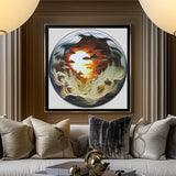 Bgraamiens Puzzle-Dawn- 3D Visual Dawn Inside a Cave 1000 Pieces Round Puzzle for Adult,Unique Puzzle Autostereoscopy Puzzle Hard Challenge Puzzle for Adult Bgraamiens