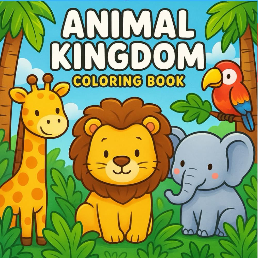 Animal Kingdom Coloring Book Majosta