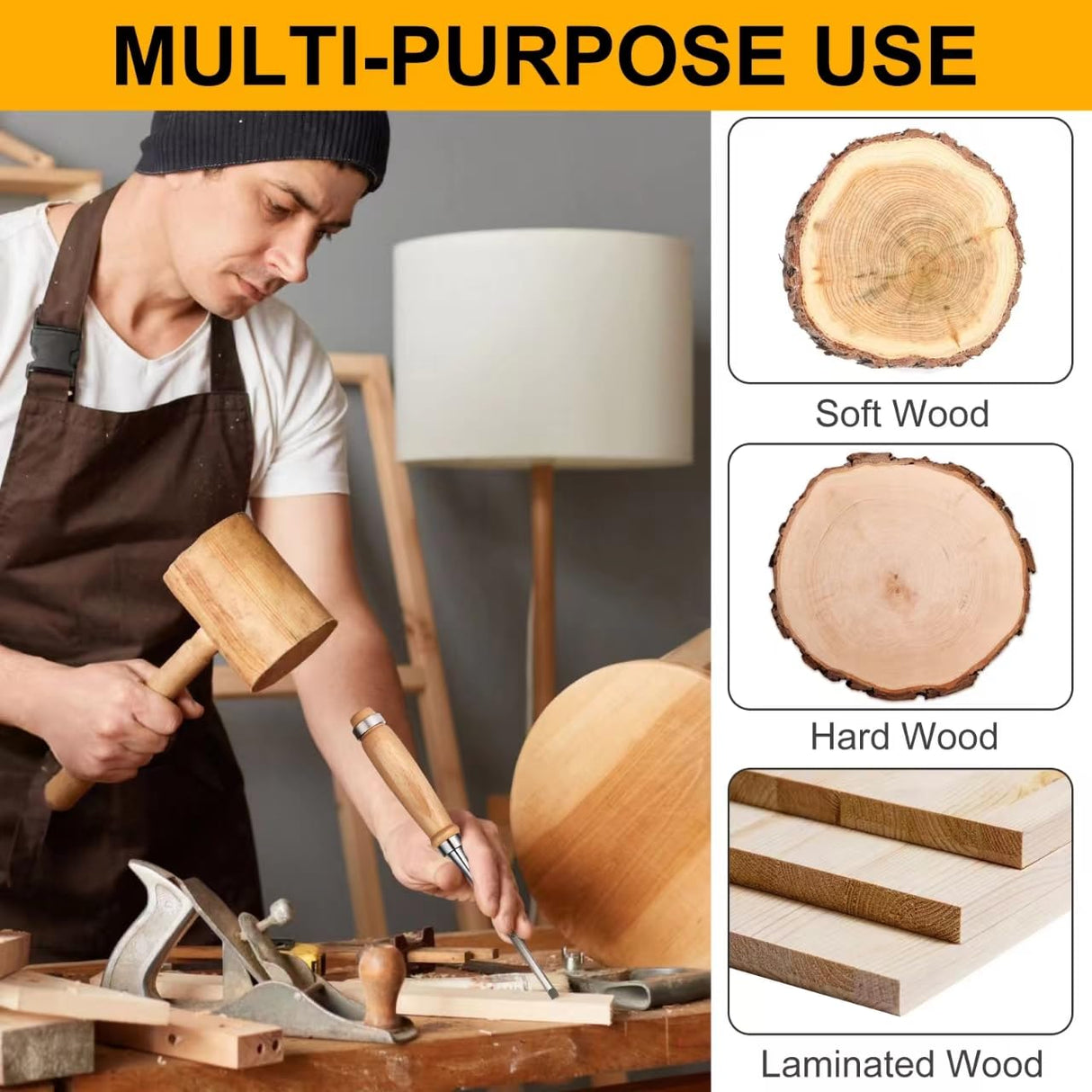 YUQGAOP 4 Piece Wood Chisel, Chisel, Professional Wood Chisel Sets Woodworking Tools Set,Bevel Edge Chisel Set,Woodwork Chisel. YUQGAOP
