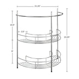 Pedestal Sink Organizer - Compact Under the Sink Rack with 2 Storage Shelves and Towel Holder - Space Saving Bathroom Storage by Lavish Home Lavish Home