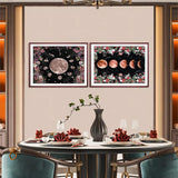 Diamond Painting Kits,5D Diamond Art with Accessories & Tools,Moon Phase Painting with Diamond，Relaxation and Home Wall Decor 12 x 16inch FILASLFT