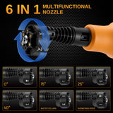 Cordless Pressure Washer Battery Bowered 1060 PSI Compatible with Makita Battery, Portable Power Washer for Cars 5000mAh Brushless Motor & 2.5 GPM High-Pressure Washer, 6-in-1 Nozzle, LCD Screen This Hill