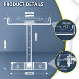 driamor Aquarium Light Riser Adjustable, Clear Acrylic Fish Tank LED Light Stand Aquarium Lamp Holder Bracket Kit 2pcs Transparent Support for Width 2.5-4.4 Inches Light with Extendable Bracket driamor