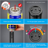 TOPKAY Torch Lighters, 2 Pack, Butane Lighters, Adjustable Jet Flame Torch Lighters, Windproof Butane Refillable Gas Torch Lighter Long Lighter for Candle, Grill, BBQ, Fireworks(Butane Not Included) TOPKAY