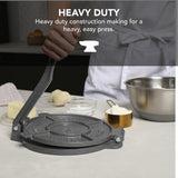 ALPHA LIVING 50520A 8 Inch Quesadilla Heavy Duty Empanada Press – Cast Iron Tortilla Maker for Kitchen, Home Use ALPHA LIVING