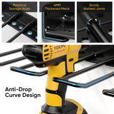 POKIPO Power Tool Organizer, Drill Holder Wall Mount, Heavy Duty Garage Tool Organizer and Storage, Suitable Tool Rack for Tool Room, Workshop, Garage (Black-1 Tirer) POKIPO