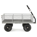 Gorilla Carts Steel Utility Cart, Tow Behind Yard and Garden Wagon, 1,000 Lb Gorilla Carts