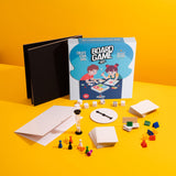 Create Your Own Board Game Set – DIY Kit with Blank Game Board, Game Pieces, Blank Cards, Dice, Spinner, Rulebook, Sand Timer – Build Your Own Game for Family Board Games Apostrophe Games