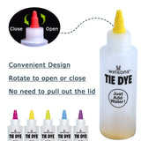 WINSONS Tie Dye Kit 5 Colors Permanent Fabric Dye Art Set for Kids Adults for School, Homemade Party, Creative Groups Activities, DIY Gift WINSONS