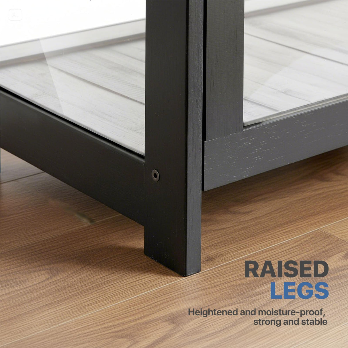 Magshion Display Cabinet with Acrylic Doors, 4-Tier Curio Cabinet for Collectibles, Display Case Showcase for Living Room, Office, 27.5"(L) x 13.5"(W) x 55"(H), Black Magshion