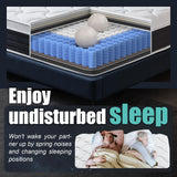 Soxgim King Mattress 10 inch King Size Mattress 80"*76"*10" Healthy Material Soft Comfortable Breathable Four-Sided Reinforcement Quiet Easy to Clean Vacuum Packed Soxgim