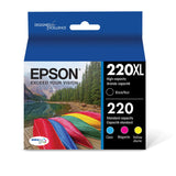EPSON 220 DURABrite Ultra Ink High Capacity Black & Standard Color Cartridge Combo Pack Works with WorkForce WF-2630, WF-2650, WF-2660, WF-2750, WF-2760, Expression XP-320, XP-420, XP-424 Epson