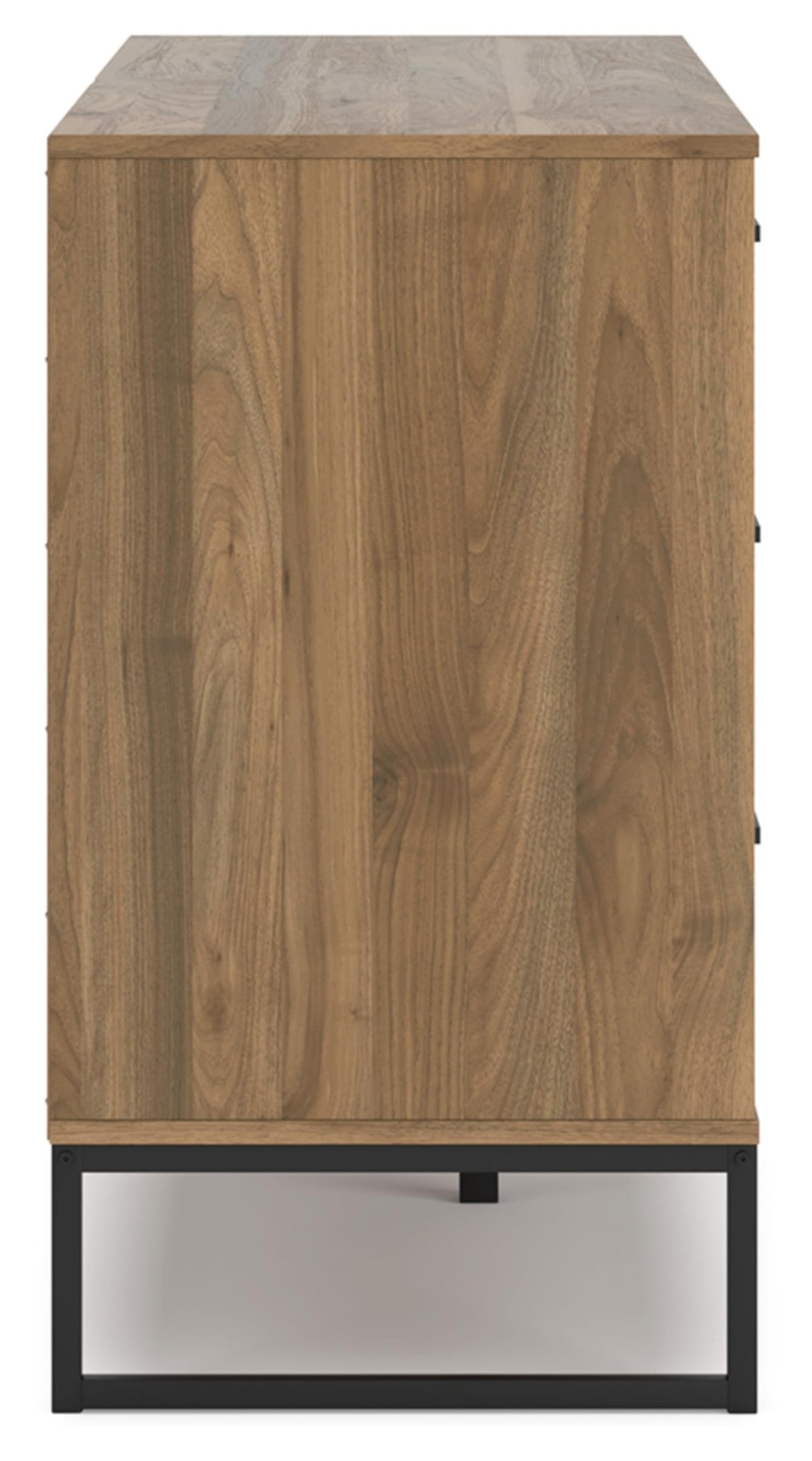 Signature Design by Ashley Deanlow Mid-Century Modern 6 Drawer Dresser with Safety Stop for Bedroom, Light Brown & Black Signature Design by Ashley