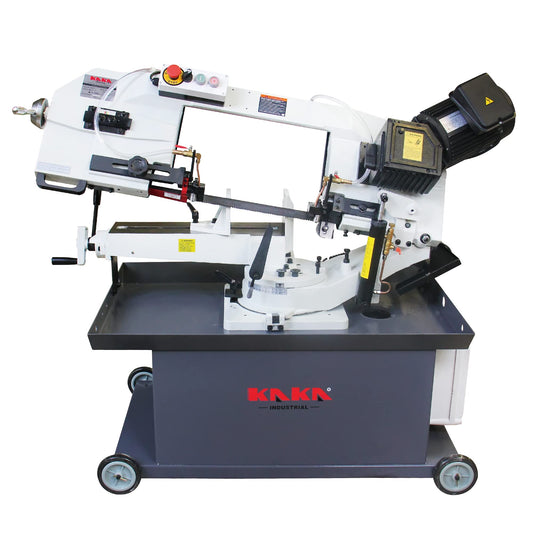 KAKA INDUSTRIAL BS-912GR 9" x 12" Horizontal Metal Cutting Band Saw Professional Swivel Metal Bandsaw - WoodArtSupply