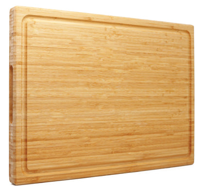 Extra Large XXXL Bamboo Cutting Board 24 x16 Inch, Largest Wooden Butcher Block for Turkey, Meat, Vegetables, BBQ, Over the Sink Chopping Board with