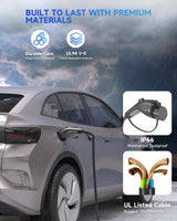 EVDANCE EV Charger Extension Cable, J1772 Extension Cable 40A 21FT Charging Cord for Electric Vehicle 110V-240V Compatible for All SAE J1772 Chargers (40A - 21FT) EVDANCE